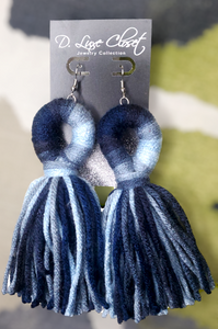 Denim Diva Yarn Earrings