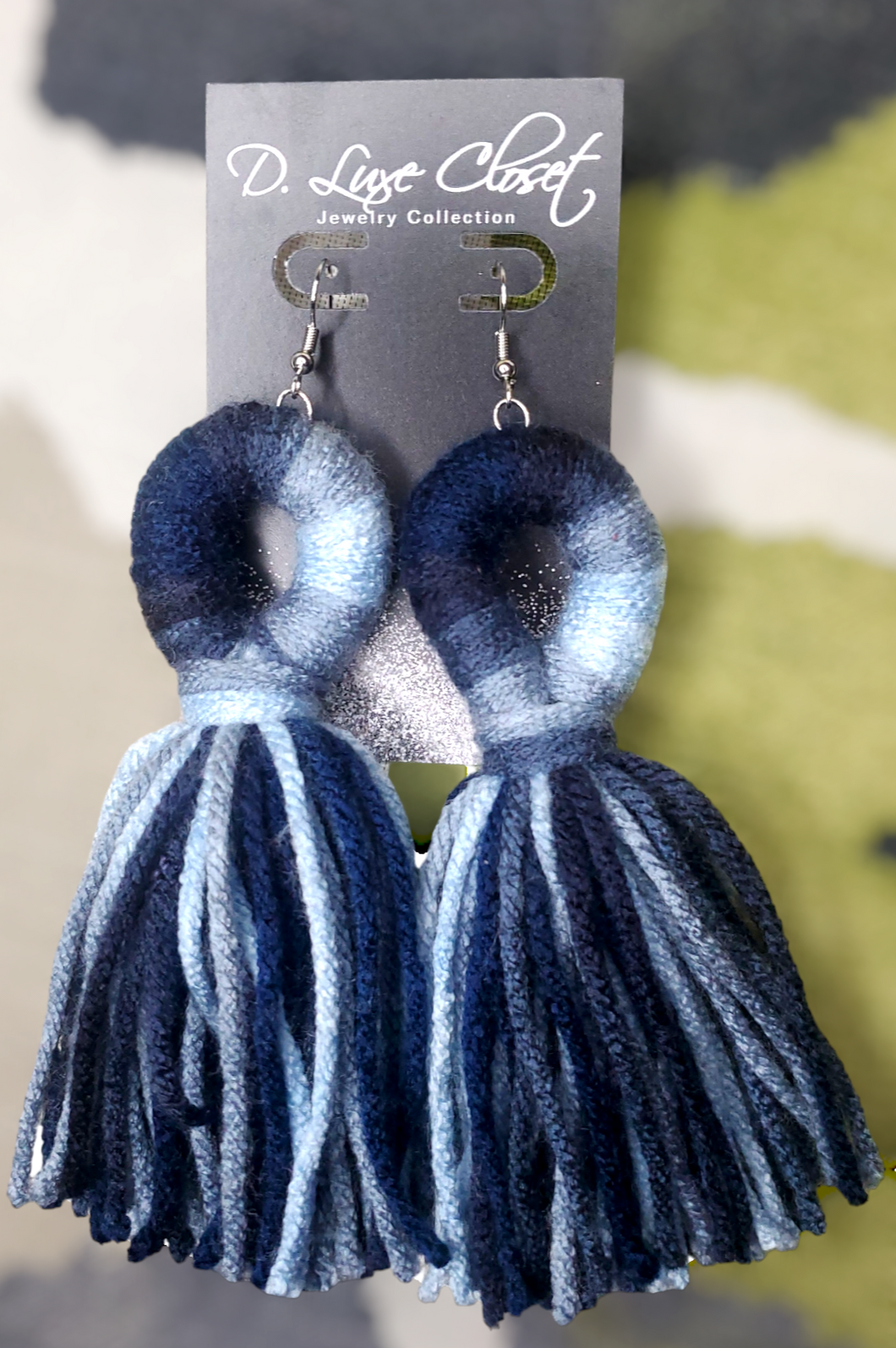 Denim Diva Yarn Earrings