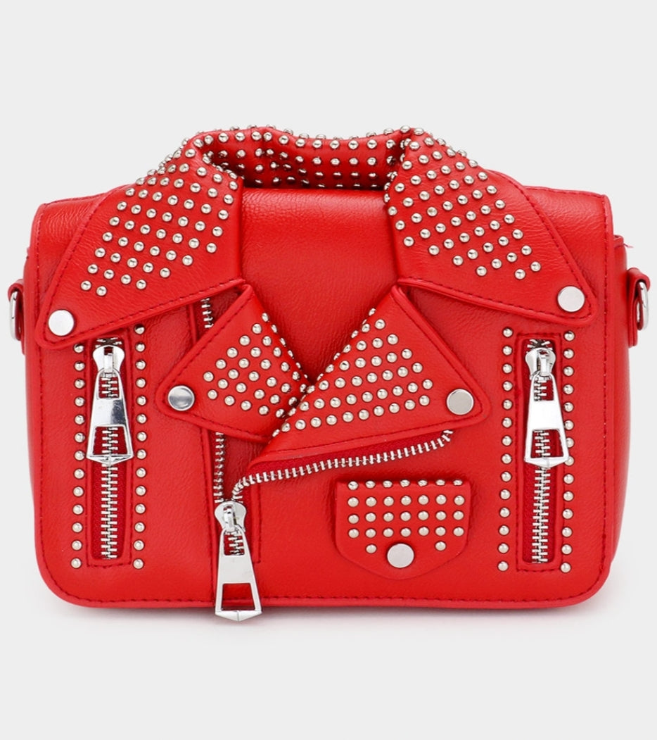 Studded Jacket Crossbody