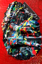 Load image into Gallery viewer, Black Denim Drizzle Earrings
