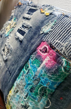 Load image into Gallery viewer, Denim Patchwork Clutch
