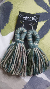 Kinda Camo Yarn Earrings