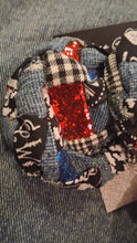 Load and play video in Gallery viewer, Patchwork Denim Earrings
