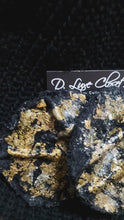 Load and play video in Gallery viewer, Couture Black Denim Earrings
