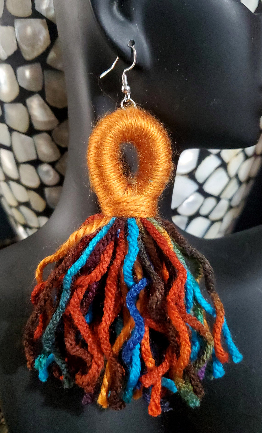 D. Luxe Yarn Earrings
