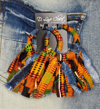 Load image into Gallery viewer, Kente Fringe Hoops
