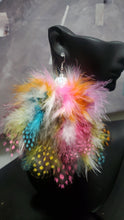 Load image into Gallery viewer, Feather Earrings - Cotton Candy
