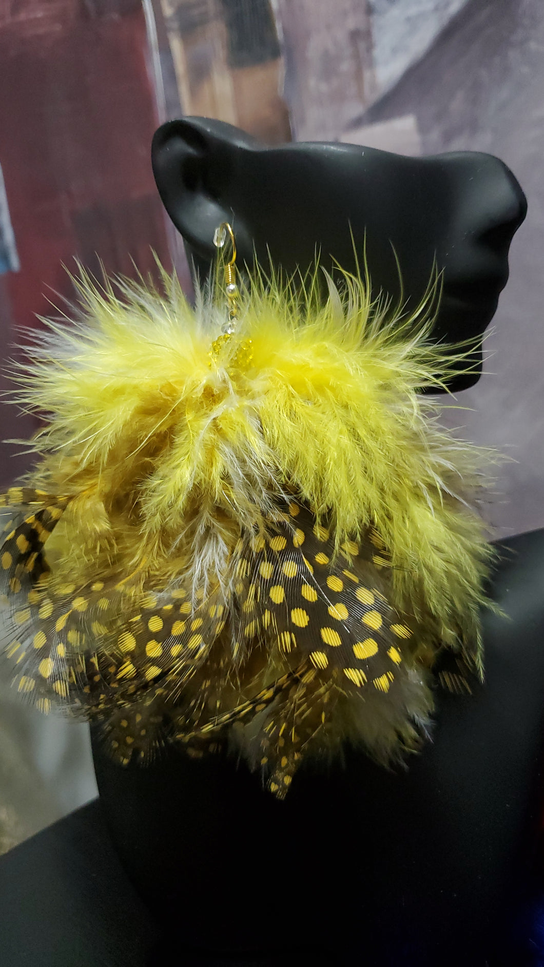 Feather Earrings - Sunshine