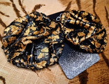 Load image into Gallery viewer, Couture Black Denim Earrings
