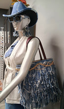 Load image into Gallery viewer, D. Luxe Signature Denim Tote Bag -
