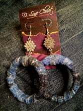 Load image into Gallery viewer, Denim &amp; Diamonds Earrings
