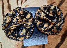 Load image into Gallery viewer, Couture Black Denim Earrings
